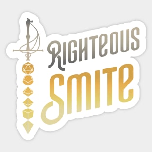 Righteous Smite Paladin Dice Sword Sticker